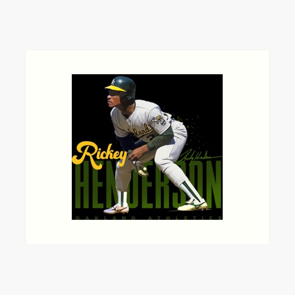 Rickey Henderson #24 Oakland Athletics White Home Player Jersey