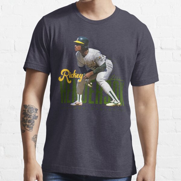 Rickey Henderson Backer T-Shirt - Ash - Tshirtsedge