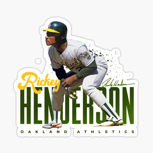 Rickey Henderson #24 Oakland Athletics White Home Player Jersey