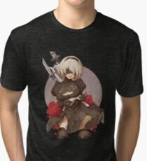 Camiseta de tejido mixto NieR: Automata 2B