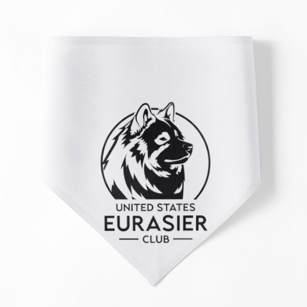 US Eurasier Club - Logo Head, Black and White Pet Bandana