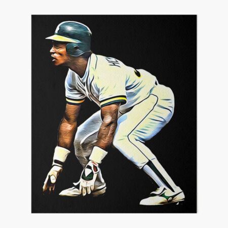 Baseball Art Limited Edition Rickey Henderson Portrait of an 