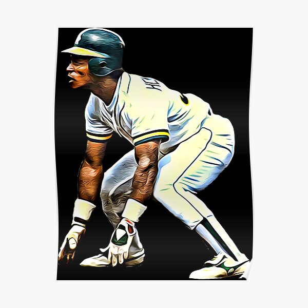 Rickey Henderson Stolen Base Poster for Sale by RatTrapTees