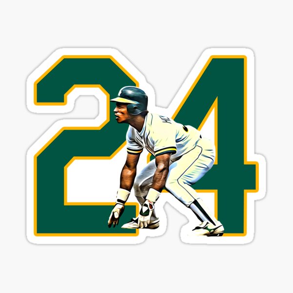 Rickey Henderson #35 Jersey Number Sticker for Sale by StickBall