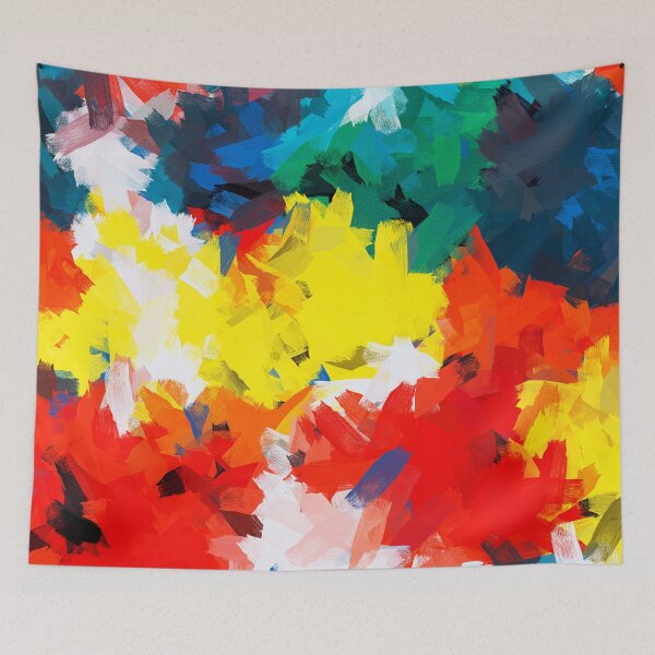 Item preview, Rainbow Taste of Youth Abstract Painting designed and sold by nelloryn.