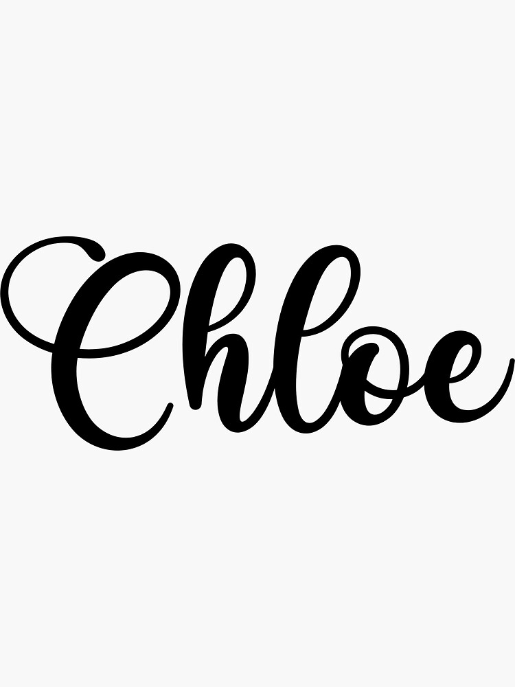 Chloe Name - Handwritten Calligraphy | Sticker