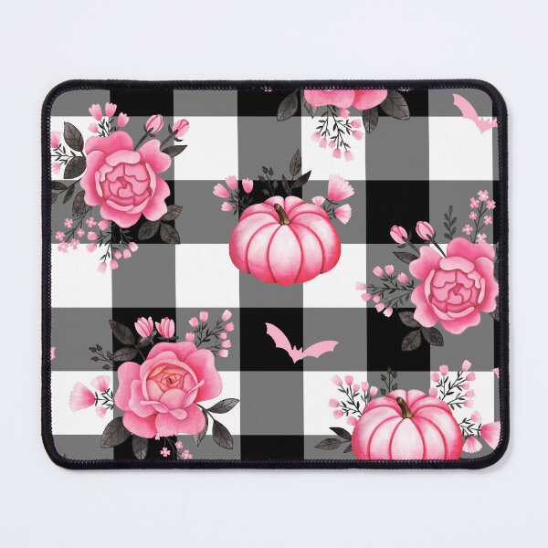 Item preview, Copy of Pumpkins, Bats and Pink Florals on Pink Gingham - Pastel Halloween designed and sold by KConfetti.