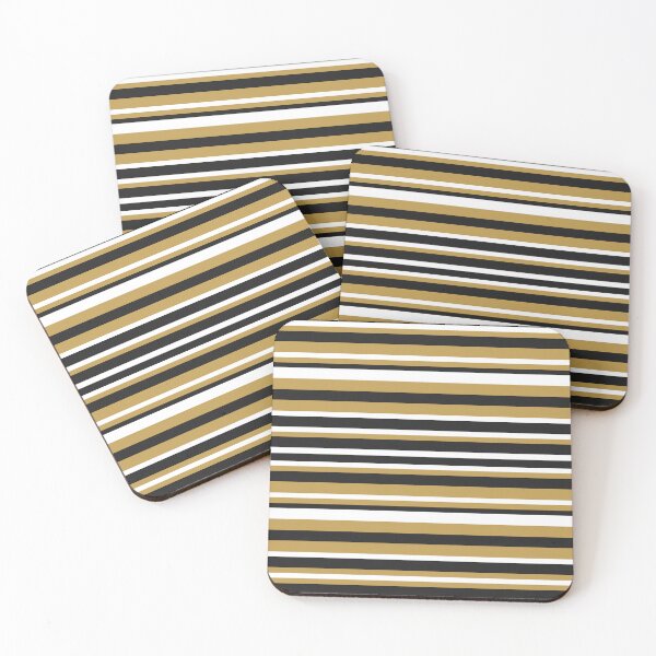 Item preview, Golden, Black and White Vintage Stripes  designed and sold by Gerson Ramos.