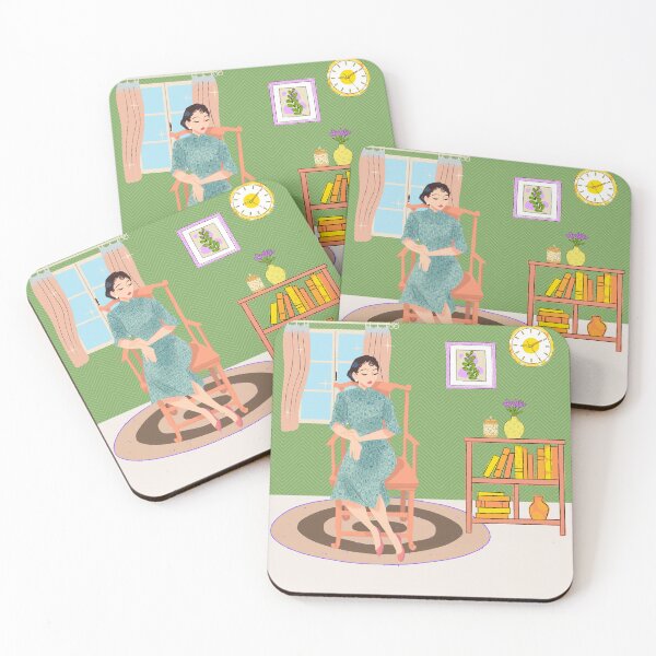 Item preview, Chic girl in her relaxing room designed and sold by andrasdesignssss.