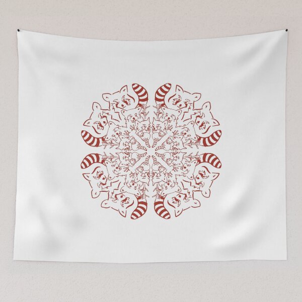 Item preview, Red Panda Mandala designed and sold by NakakiArt.