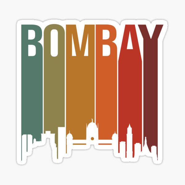 "Mumbai Bombay Skyline Maharashtra Marathi Design" Sticker for Sale by