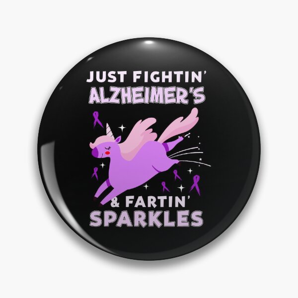 Item preview, Alzheimers Awareness Alzheimer�s funny unicorn farting sparkles designed and sold by OtiliaNikolaus.