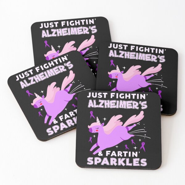Item preview, Alzheimers Awareness Alzheimer�s funny unicorn farting sparkles designed and sold by OtiliaNikolaus.