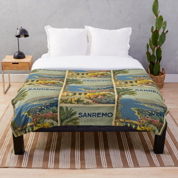 Artikelvorschau, Sanremo Italien - Vintages Reise-Plakat entworfen und verkauft von MSBDesign.