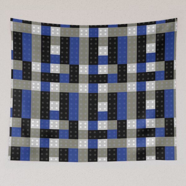 Item preview, Bricks From Above - Grey and Blue designed and sold by Julia Marshall Felix.