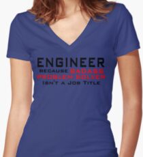 Camiseta entallada de cuello en V Ingeniero