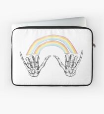 Louis Double Rainbow Hands Laptop Sleeve