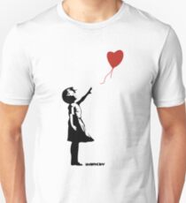 Banksy Girl Red Balloon Unisex T-Shirt
