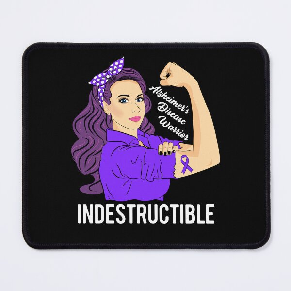 Item preview, Alzheimers Awareness Alzheimers Disease Warrior Indestructible Awareness Alz designed and sold by OtiliaNikolaus.