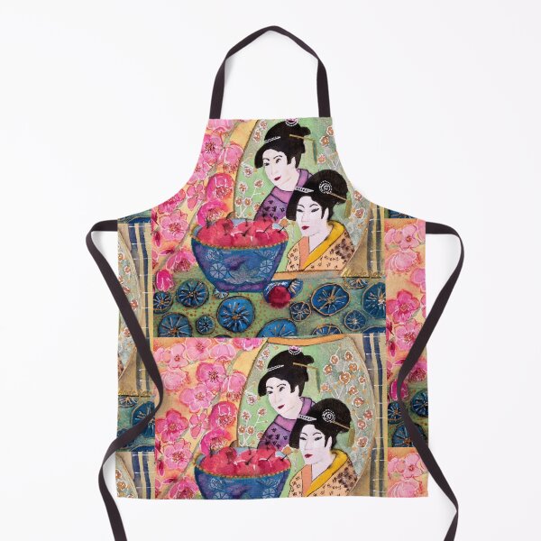 Item preview, Japanese Ladies with Bowl of Cherries designed and sold by AntoinetteAlexi.