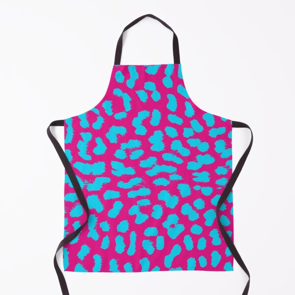Item preview, Leopard pattern in pink and turquoise - animal fur designed and sold by MadandMean.