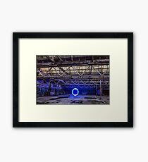 Light Painting at an abandoned warehouse in Yarraville, Victoria, Australia. Framed Print