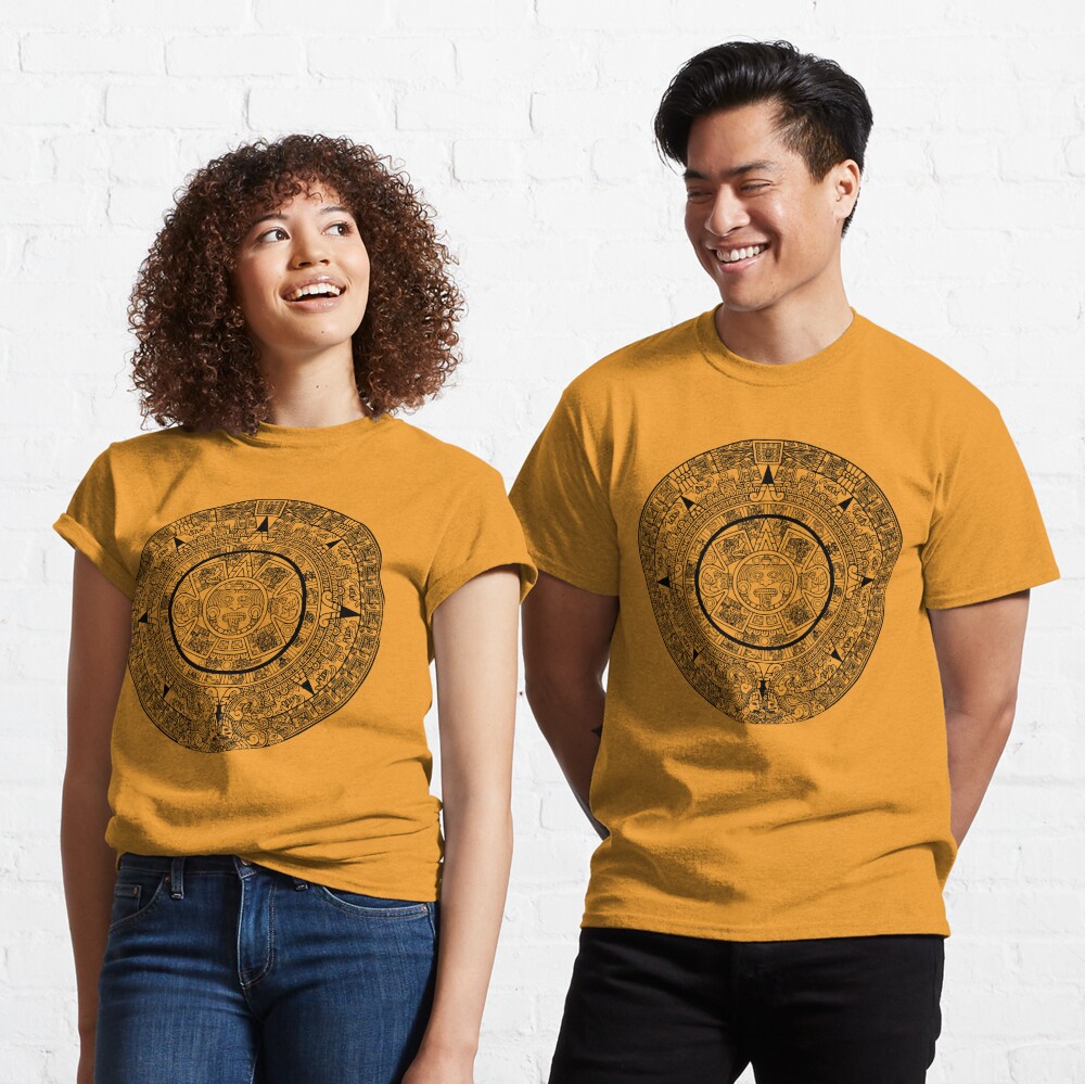 Aztec Calendar T shirt by estudio3e Redbubble