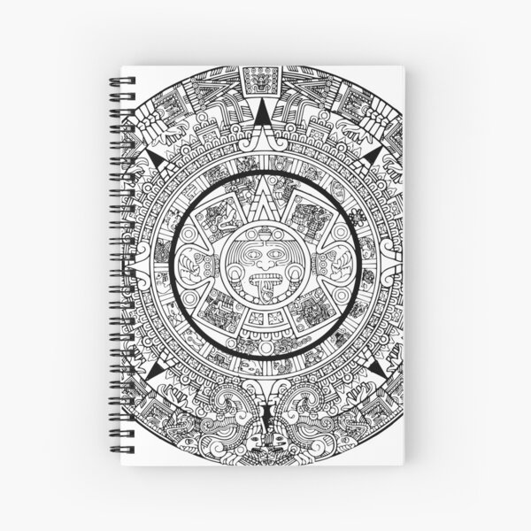 Aztekischer Kalender Spiralblock