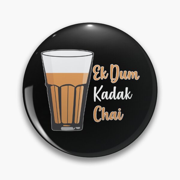 Item preview, Ek Dum Kadak Chai Indian Tea Cup Glass India designed and sold by alltheprints.