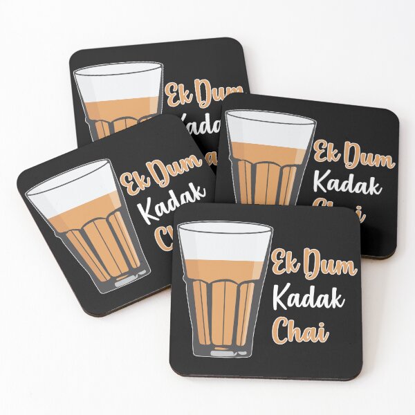 Item preview, Ek Dum Kadak Chai Indian Tea Cup Glass India designed and sold by alltheprints.