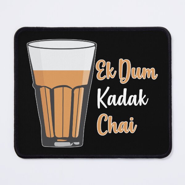 Item preview, Ek Dum Kadak Chai Indian Tea Cup Glass India designed and sold by alltheprints.