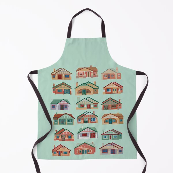 Item preview, Californian Bungalows (on pale green) designed and sold by Julia Marshall Felix.
