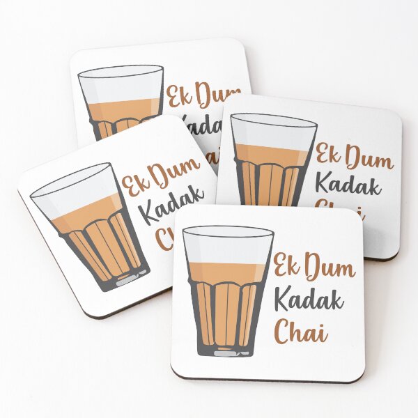 Item preview, Ek Dum Kadak Chai Indian Tea Cup Glass India designed and sold by alltheprints.