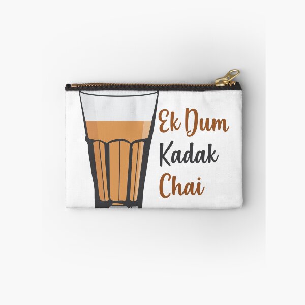 Item preview, Ek Dum Kadak Chai Indian Tea Cup Glass India designed and sold by alltheprints.