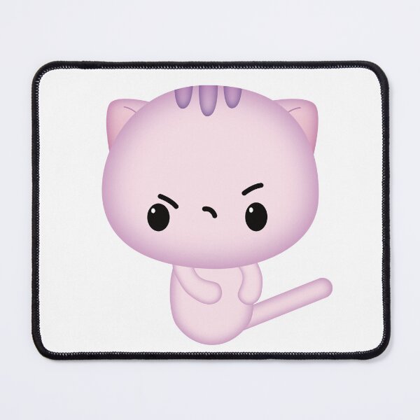 Item preview, Pink Kawaii Angry Cat designed and sold by darklanterndsn.