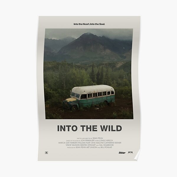 Into The Wild Minimalist Poster Poster For Sale By Canvasse Redbubble