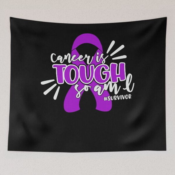 Item preview, Alzheimers Awareness Cancer Is Tough So Am I Survivor Alzheimers Awareness Purple Ribbon Warrior designed and sold by OtiliaNikolaus.