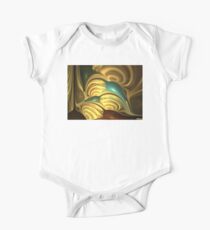 Gold Seashells One Piece - Short Sleeve