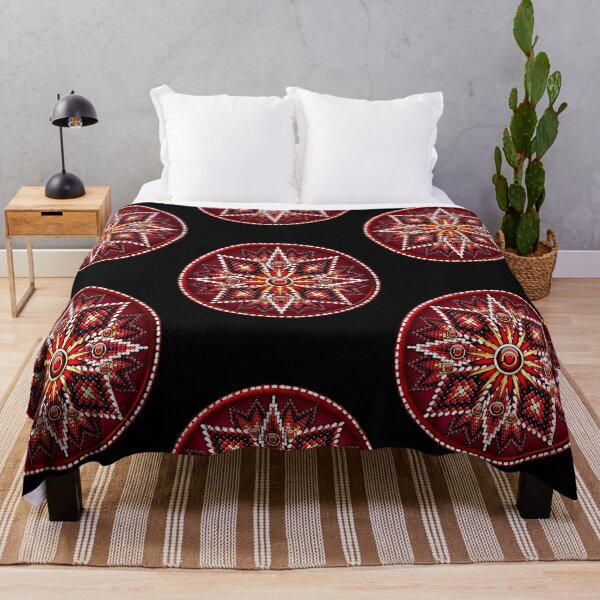 Item preview, Red and White Native American Style Rosette designed and sold by CraigSolo19110.