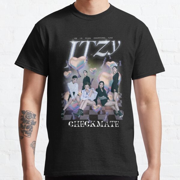 ITZY Lia Shirt Checkmate Kpop Girlband Music Vintage Retro 