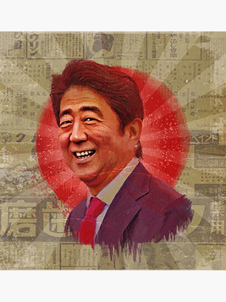 “Shinzo Abe” Sticker for Sale by MayaCarrC | Redbubble