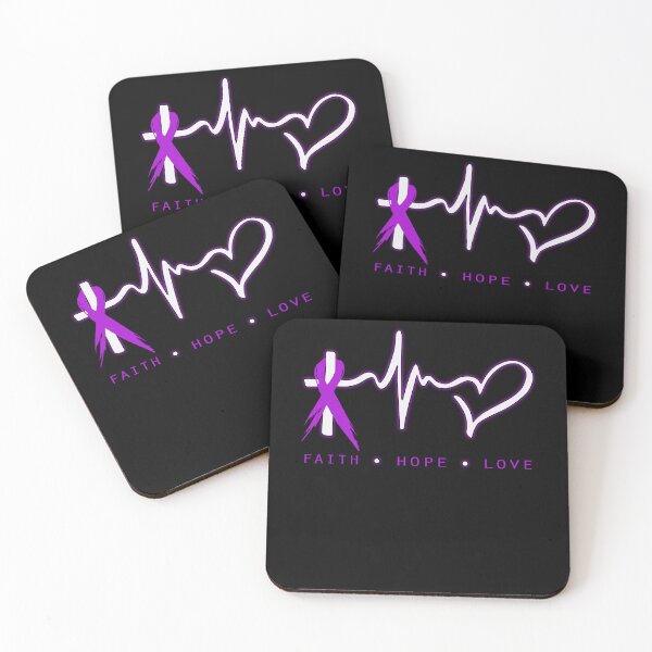 Item preview, Alzheimers Awareness Faith Hope Love Christian Alzheimers Awareness Peach Ribbon Warrior designed and sold by OtiliaNikolaus.