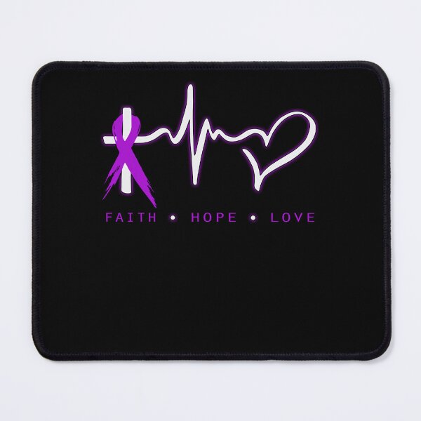 Item preview, Alzheimers Awareness Faith Hope Love Christian Alzheimers Awareness Peach Ribbon Warrior designed and sold by OtiliaNikolaus.