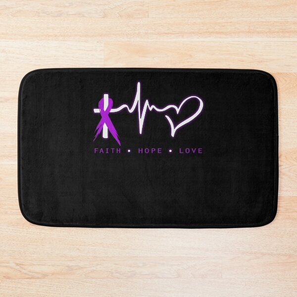 Item preview, Alzheimers Awareness Faith Hope Love Christian Alzheimers Awareness Peach Ribbon Warrior designed and sold by OtiliaNikolaus.