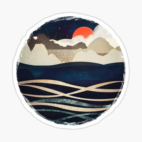 Aperçu de l'œuvre Plage de minuit créée et vendue par spacefrogdesign.