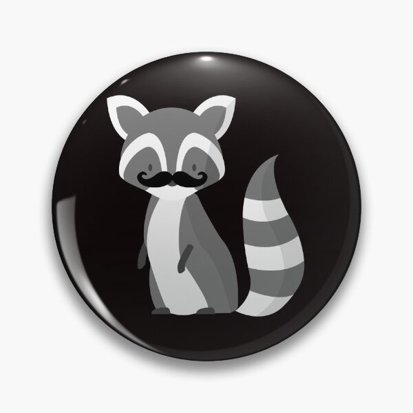 Item preview, Cute Racoon Moustache designed and sold by Buyeseoshop.
