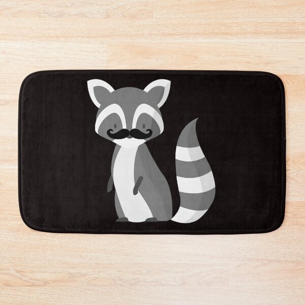 Item preview, Cute Racoon Moustache designed and sold by Buyeseoshop.
