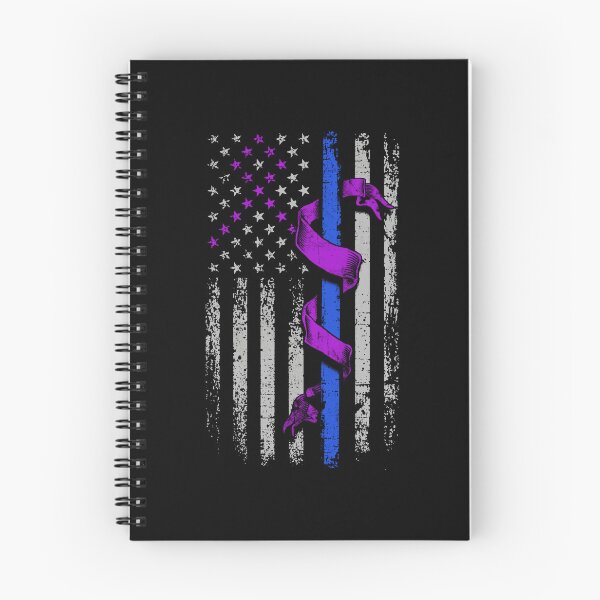 Item preview, Alzheimers Awareness Flag American Police Officer Alzheimers Awareness Peach Ribbon Warrior designed and sold by OtiliaNikolaus.