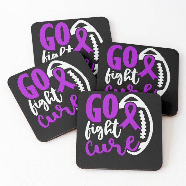 Item preview, Alzheimers Awareness Football Tackle Go Fight Cure Alzheimers Awareness Purple Ribbon Warrior Support designed and sold by OtiliaNikolaus.