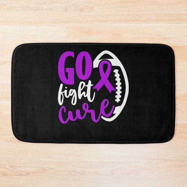 Item preview, Alzheimers Awareness Football Tackle Go Fight Cure Alzheimers Awareness Purple Ribbon Warrior Support designed and sold by OtiliaNikolaus.